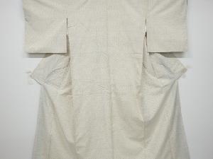 アンティーク　十字絣柄織り出し手織り真綿紬着物